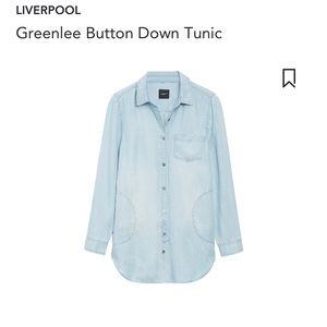 Denim tunic top
